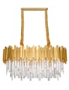 Luces Exclusivas CAMPANA Pendant 8xLED E14 gold LE42289