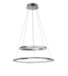 Pendant lamps circles - Luces Exclusivas CAUCETE LED Pendant 36W 1980lm 3000K Dimmable chrome LE42309. - product 1