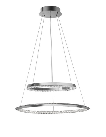 Luces Exclusivas CAUCETE LED Pendant 36W 1980lm 3000K Dimmable chrome LE42309.