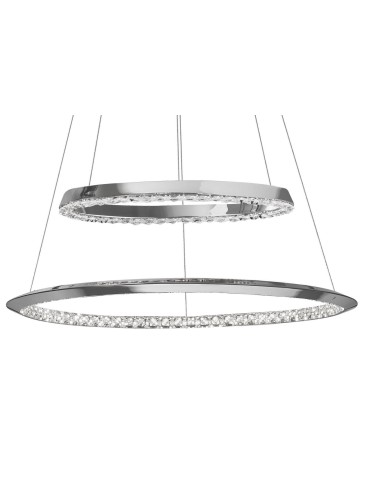 Luces Exclusivas CAUCETE LED Pendant 36W 1980lm 3000K Dimmable chrome LE42309. - product 2
