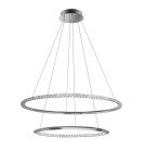 Pendant lamps circles - Luces Exclusivas CAUCETE LED Pendant 50W 2570lm 3000K Dimmable Chrome LE42310 - product 2