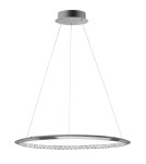 Pendant lamps circles - Luces Exclusivas CAUCETE LED Pendant 32W 1580lm 3000K Dimmable Chrome LE42311 - product 1