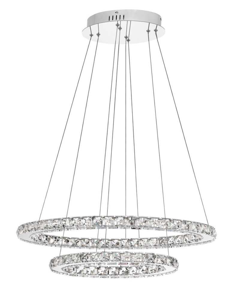 Pendant lamps circles - Luces Exclusivas CEDEIRA LED Pendant 40W 2400lm 3000K chrome LE42313 - product kolory-swiatla.pl 1