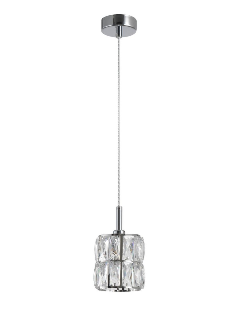 Pendant lamps - Luces Exclusivas CHARATA Pendant 1xG9 LED transparent/chrome LE42323 - product kolory-swiatla.pl 1