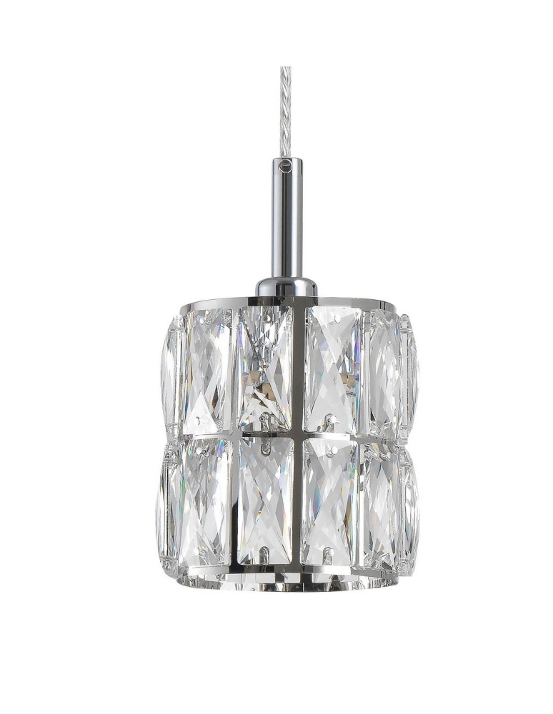 Pendant lamps - Luces Exclusivas CHARATA Pendant 1xG9 LED transparent/chrome LE42323 - product kolory-swiatla.pl 2