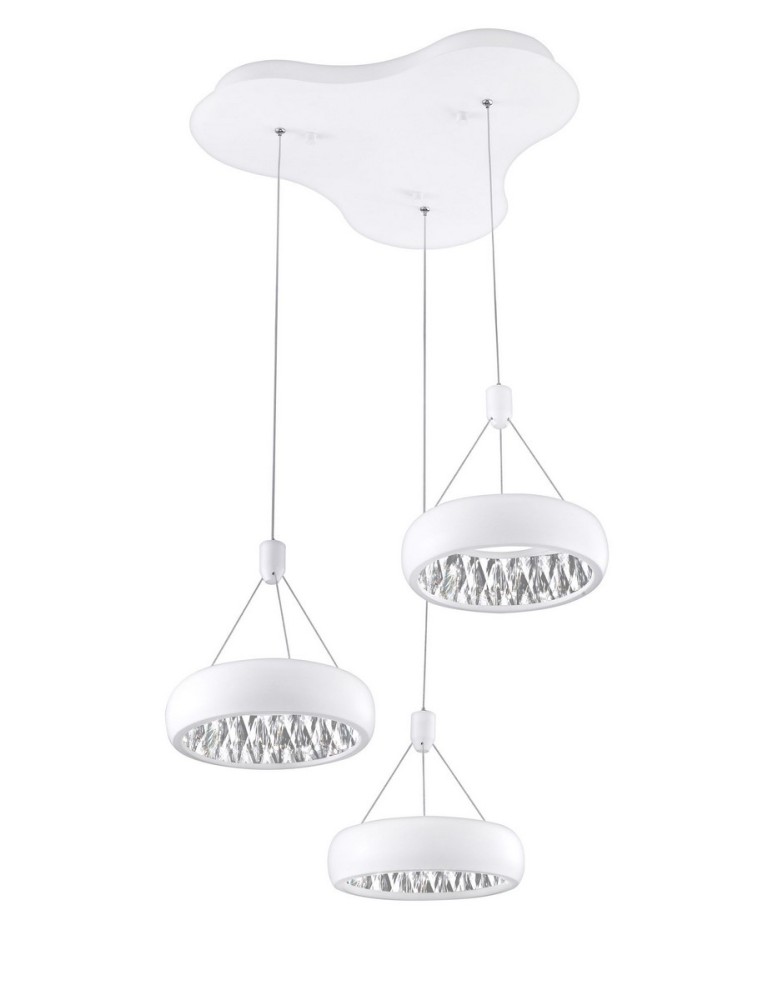 LED pendant lamps - Luces Exclusivas CHIMBAS Pendant LED 36W 2160lm 3000K white mat LE42332 - product kolory-swiatla.pl 1