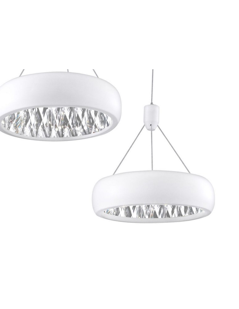 LED pendant lamps - Luces Exclusivas CHIMBAS Pendant LED 36W 2160lm 3000K white mat LE42332 - product kolory-swiatla.pl 2