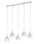 Pendant lamps on a strip - Luces Exclusivas CONSEJO Pendant 5xG9 LED transparent LE42339 - product 1