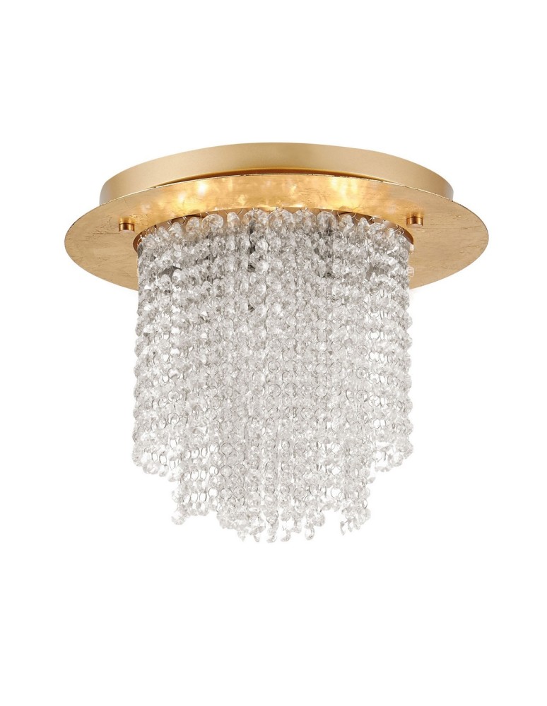 Ceiling lamps with crystals - Luces Exclusivas CORONEL Ceiling 5xG9 LED gold non-uniform LE42344 - product kolory-swiatla.pl 1