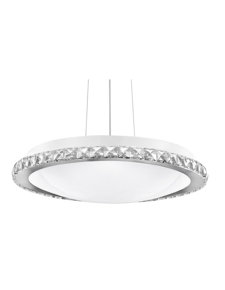Pendant lamps - Luces Exclusivas COSQUIN Pendant 4xE27 LED white/chrome LE42348 - product kolory-swiatla.pl 2