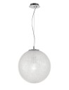 Luces Exclusivas FLANDES Pendant 1xE27 LED transparent/chrome LE42363