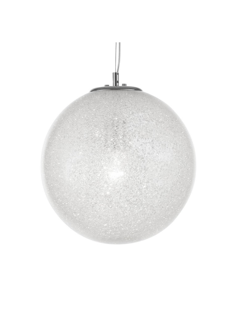 Pendant lamps - Luces Exclusivas FLANDES Pendant 1xE27 LED transparent/chrome LE42363 - product kolory-swiatla.pl 2