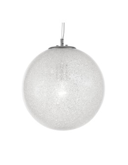 Luces Exclusivas FLANDES Pendant 1xE27 LED transparent/chrome LE42363 - product 2