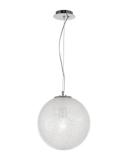 Luces Exclusivas FLANDES Wisząca 1xE27 LED transparentny/chrom LE42366