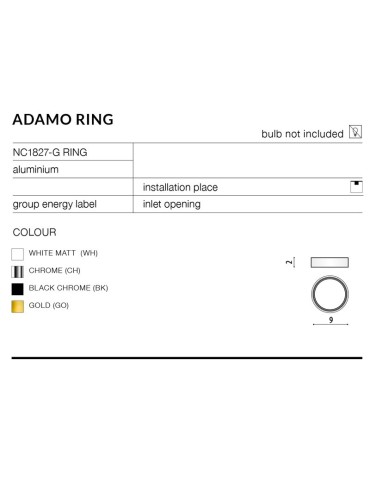 Azzardo ADAMO MIDST BLACK CHROME 1xGU10 Recessed Black/Chrome AZ1480. - product 2