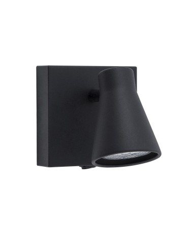 Luces Exclusivas MARACAY Wall lamp with switch movable 1xGU10 LED black LE42462