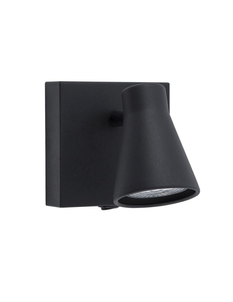 Wall lamps - Luces Exclusivas MARACAY Wall lamp with switch movable 1xGU10 LED black LE42462 - product kolory-swiatla.pl 1