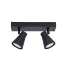 Spotlight ceiling lamps - Luces Exclusivas MARACAY Ceiling Spotlight 2xGU10 LED black LE42464. - product 1