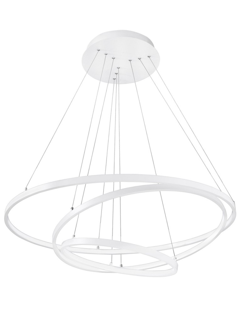 Pendant lamps circles - Luces Exclusivas BANOS Pendant LED 145W 8100lm 3000K Dimmable white LE99323 - product kolory-swiatla.pl 1