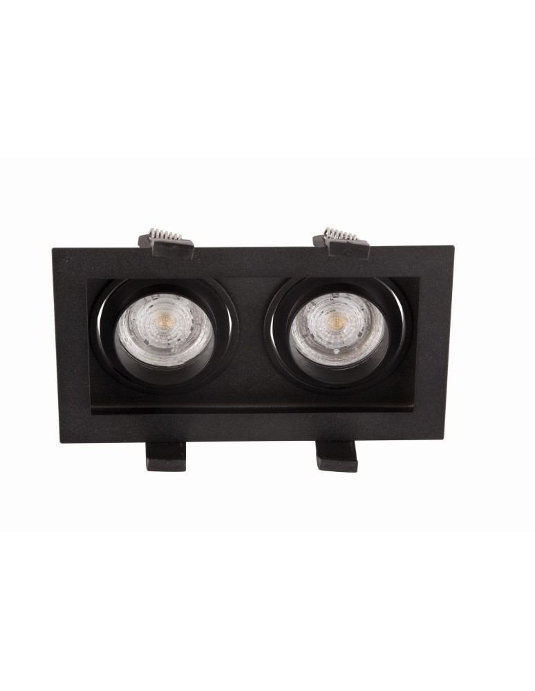 Flush-mounted lamps - pendants - Luces Exclusivas ARROYITO Recessed 1xGU10 LED black LE61384 - product kolory-swiatla.pl 1