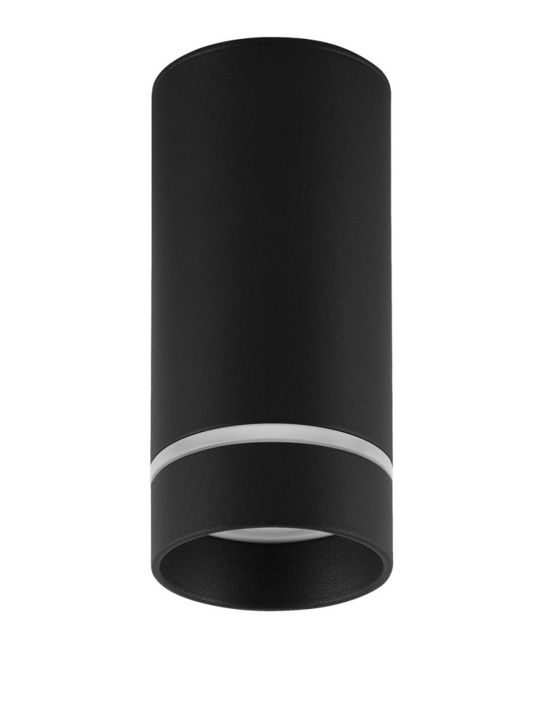 Ceiling luminaires for replaceable light source - Luces Exclusivas GETAFE Surface-mounted 1xGU10 LED black LE61440 - product kolory-swiatla.pl 1