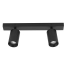 Spotlight ceiling lamps - Luces Exclusivas CLORINDA Ceiling 2xGU10 LED black LE61467 - product 1