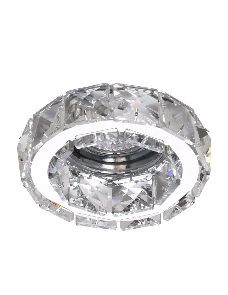 Decorative flush-mounted lamps - Azzardo ESTER 1 CHROME 1xGU10 Recessed Chrome AZ1449 - product kolory-swiatla.pl 1