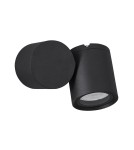 Outdoor wall lamps - Luces Exclusivas MEJORADA Outdoor Wall Mounted 1xGU10 LED black IP54 LE71324 - product 1