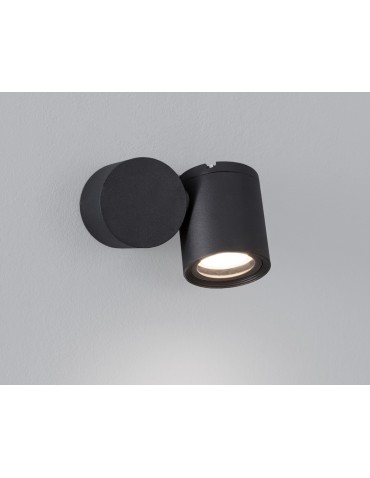 Luces Exclusivas MEJORADA Outdoor Wall Mounted 1xGU10 LED black IP54 LE71324 - product 2