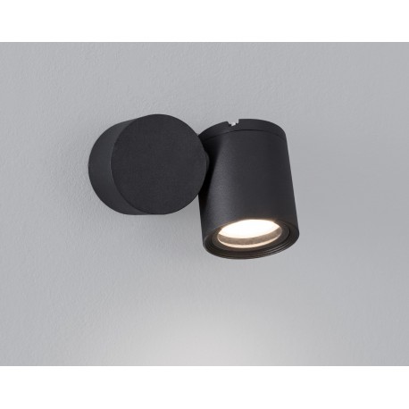 Luces Exclusivas MEJORADA Zewnętrzna Ścienna 1xGU10 LED czarny IP54 LE71324