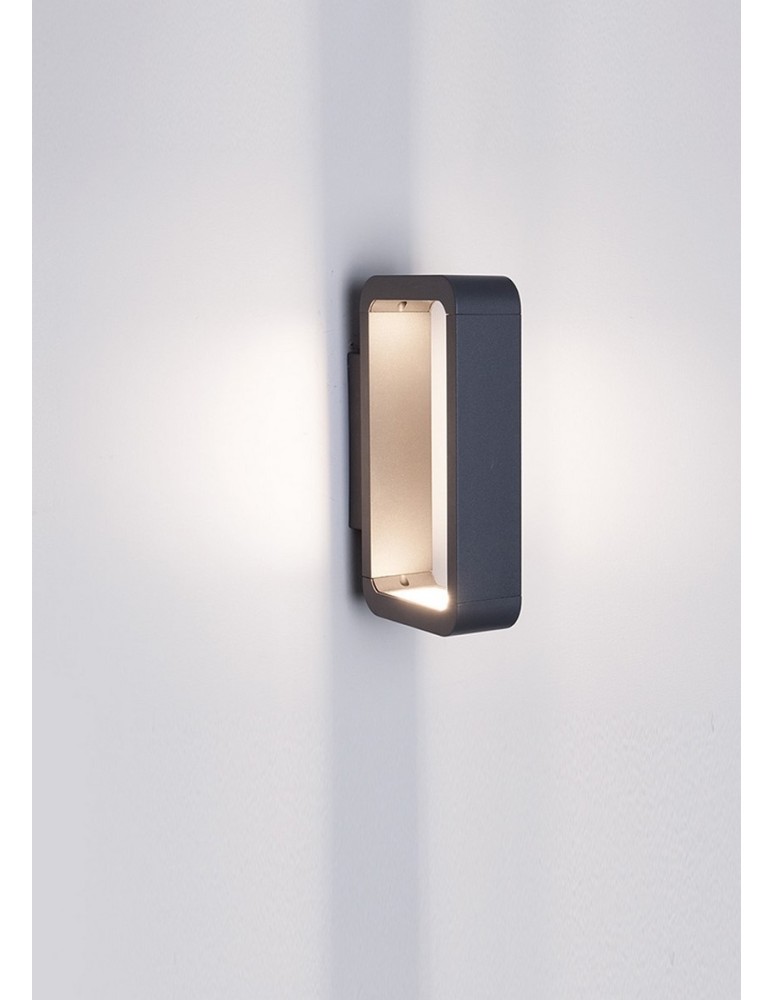 Outdoor wall lamps - Luces Exclusivas CANUELAS Outdoor Wall LED 2x6W 960lm 3000K grey IP54 LE71332 - product kolory-swiatla.pl 1