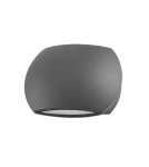 Outdoor wall lamps - Luces Exclusivas QUIJORNA Outdoor Wall LED 2x3W 510lm 3000K grey IP54 LE71374 - product 1