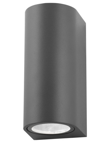 Luces Exclusivas RANCAGUA Zewnętrzna Ścienna 2xGU10 LED szary IP54 LE71378