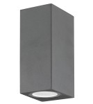 Outdoor wall lamps - Luces Exclusivas RANCAGUA Outdoor Wall Wash 2xGU10 LED grey IP54 LE71380 - product 1