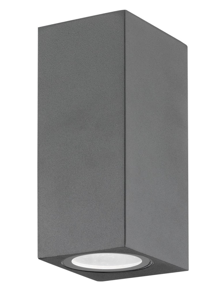 Outdoor wall lamps - Luces Exclusivas RANCAGUA Outdoor Wall Wash 2xGU10 LED grey IP54 LE71380 - product kolory-swiatla.pl 1