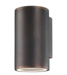 Outdoor wall lamps - Luces Exclusivas RIOHACHA Outdoor Wall Mounted 1xGU10 LED antique bronze IP54 LE71386 - product 1