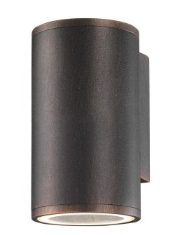 Luces Exclusivas RIOHACHA Outdoor Wall Mounted 1xGU10 LED antique bronze IP54 LE71386
