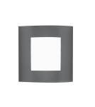 Outdoor wall lamps - Luces Exclusivas SANTIAGO Outdoor Wall Mounted 1xE27 LED dark grey/white IP44 LE71404 - product 1