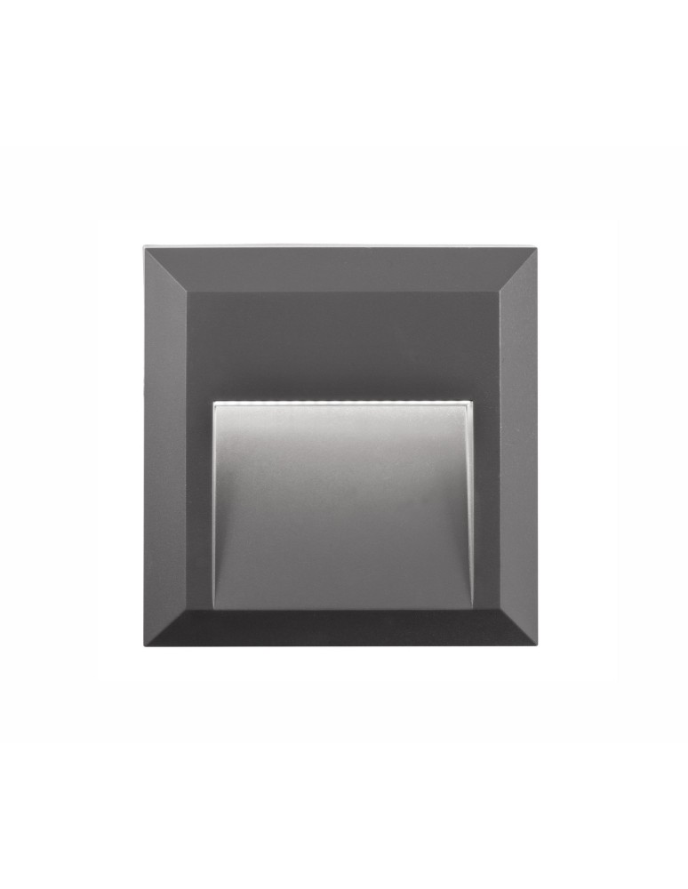 Luminaires to be built into the wall - Luces Exclusivas TERRASSA Outdoor Wall LED 2W 160lm 3000K dark grey IP54 LE71437 - product kolory-swiatla.pl 1