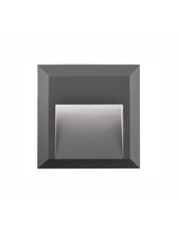 Luces Exclusivas TERRASSA Zewnętrzna Ścienna LED 2W 160lm 3000K ciemnoszary IP54 LE71437