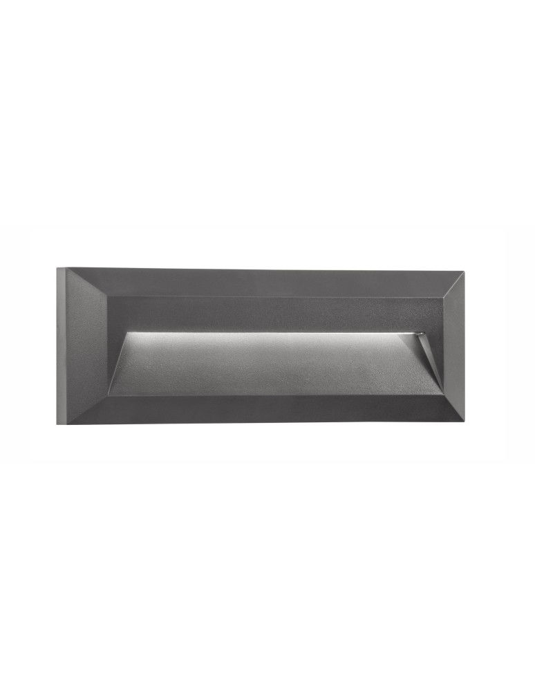 Luminaires to be built into the wall - Luces Exclusivas TERRASSA Outdoor Wall LED 2W 160lm 3000K dark grey IP54 LE71438 - product kolory-swiatla.pl 1