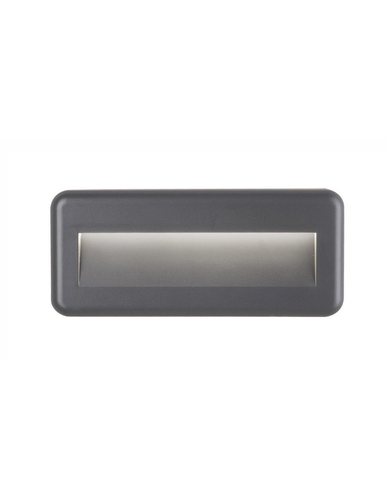 Luminaires to be built into the wall - Luces Exclusivas TERRASSA Outdoor Wall LED 4W 320lm 3000K dark grey IP54 LE71439 - product kolory-swiatla.pl 1