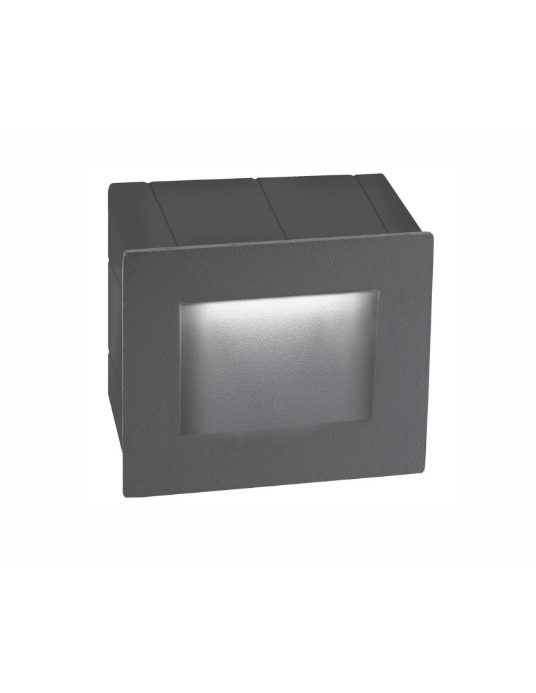 Luminaires to be built into the wall - Luces Exclusivas TARTAGAL Outdoor Wall LED 3W 270lm 3000K dark grey IP54 LE71443 - product kolory-swiatla.pl 1
