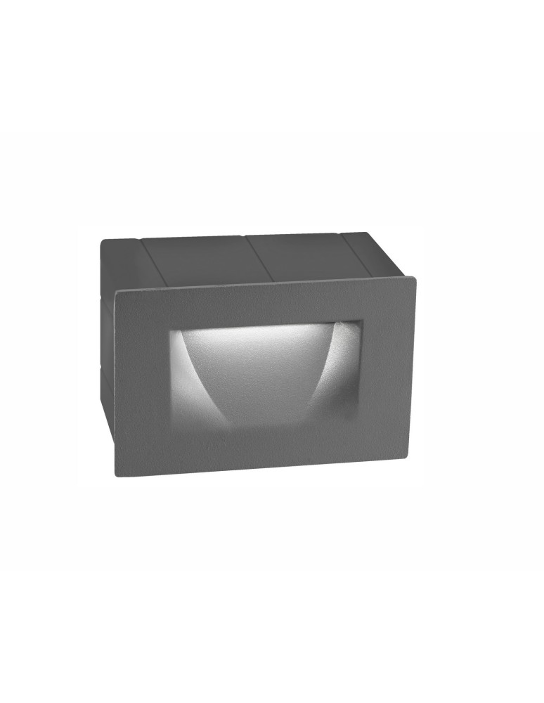 Luminaires to be built into the wall - Luces Exclusivas TARTAGAL Outdoor Wall LED 3W 270lm 3000K dark grey IP54 LE71444 - product kolory-swiatla.pl 1