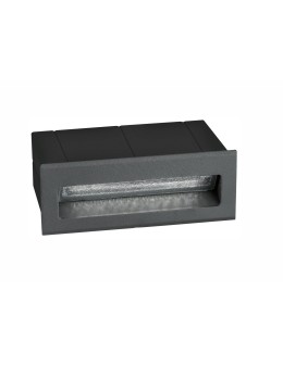 Luces Exclusivas TARTAGAL Zewnętrzna Ścienna LED 3W 270lm 3000K ciemnoszary IP54 LE71447