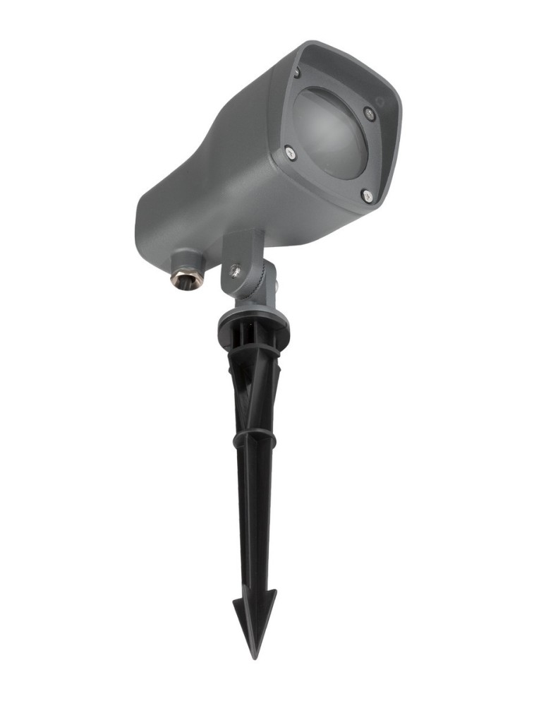 Garden lamps driven into the ground (with wedge) - Luces Exclusivas TORREJON Outdoor Standing 1xGU10 LED dark grey IP54 LE71458 - product kolory-swiatla.pl 1