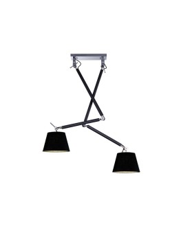 AZzardo ZYTA 2S Black MD2300-2S BK Pendant.