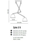Double pendant lamps - AZzardo ZYTA 2S White MD2300-2S WH Pendant. - product 2