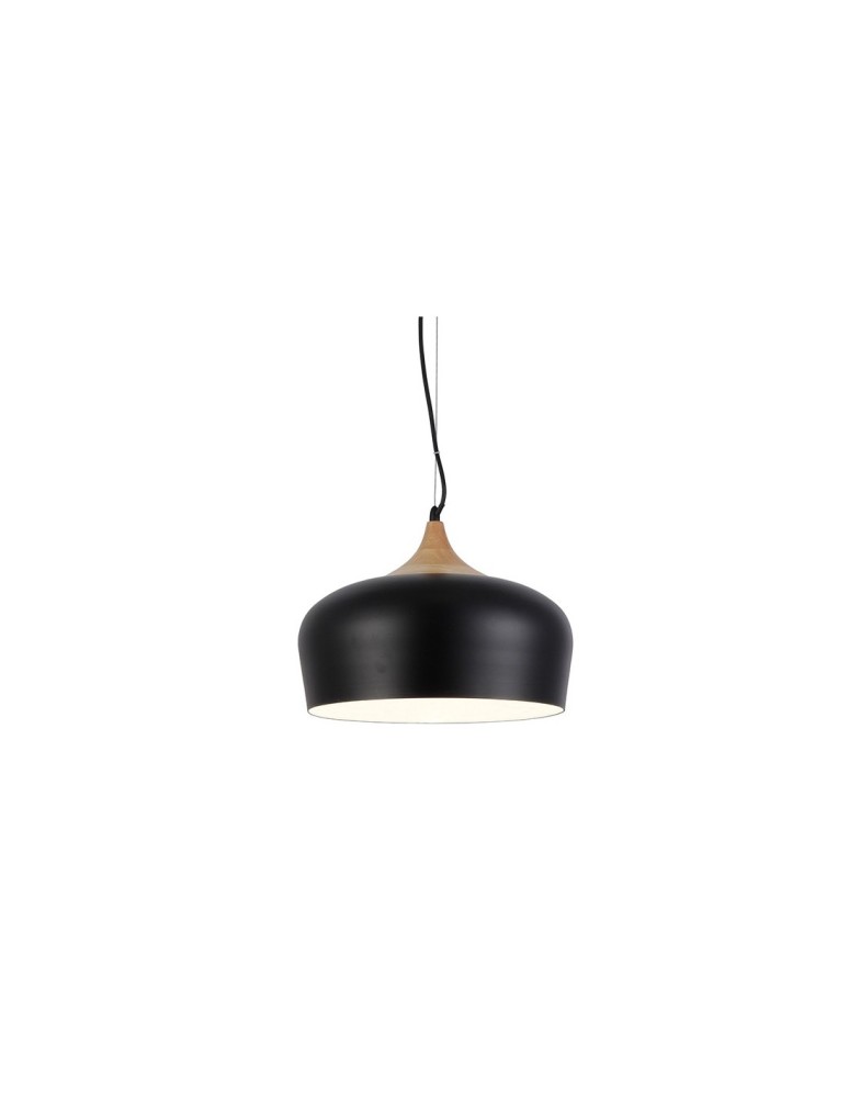 Scandinavian style pendant lamps - Azzardo PARMA BLACK 1xE27 Pendant Black AZ1331 - product kolory-swiatla.pl 1