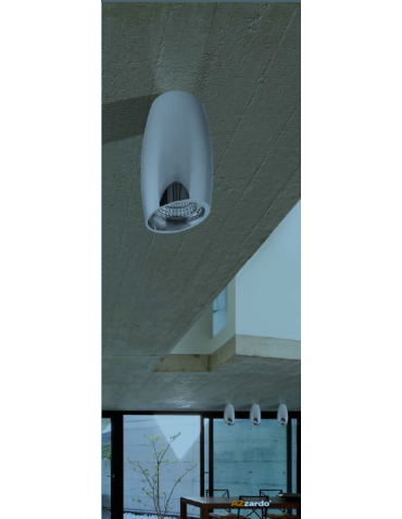 Azzardo VASKO BLACK 1xGU10 Surface Mounted Black/Chrome AZ1489 - product 2